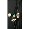 Image 2 : Zuni Inlay Bolo Tie Lot