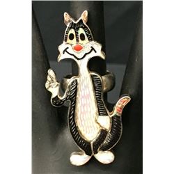 Sylvester The Cat Inlay Ring