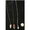 Image 3 : Group of 3 Sterling, Native Necklaces
