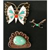 Image 2 : Zuni and Navajo Pin/Brooch Lot