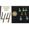Image 4 : Turquoise and Coral Inlay Pendant Lot