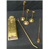 Image 1 : Antique Brass Candlestick Lot