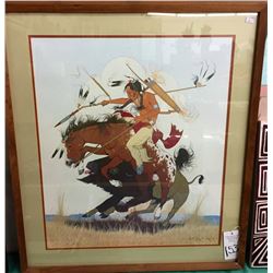 Signed Antowine Warrior Print