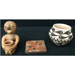 Pueblo Pottery Group (3 Pieces)