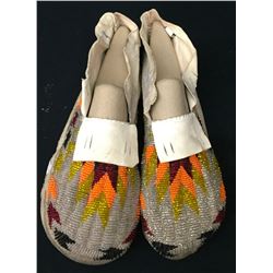 Fully Beaded Vintage Moccasins