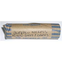 ROLL OF BUFFALO NICKELS 40 TOTAL *UNSEARCHED-MIXED* ROLL CAME OUT OF SAFE!!