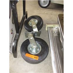 2 Industrial swivel casters