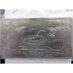 1 oz. Titanium - Australia Mint "Brown Snake" bar