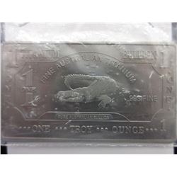 1 Oz. Titanium - Australia Mint "Crocodile" bar