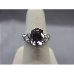 1.75 CT Purple Amethyst Solitaire Ring