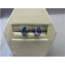 New - 1 CT Tanzanite Stud Earrings