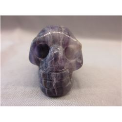 217 CT Hand Carved Amethyst Skull