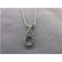 New - Sterling Silver "XO" Necklace