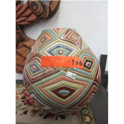 Vintage glazed ceramic vase