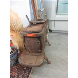 Vintage cast iron 2 burner stove