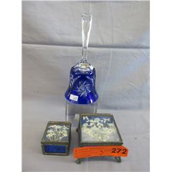 Cobalt blue pinwheel bell & more