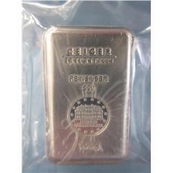 100 Gram - German Mint .999 Silver Art Bar