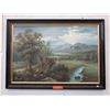 Image 1 : Framed paint on canvas landscape
