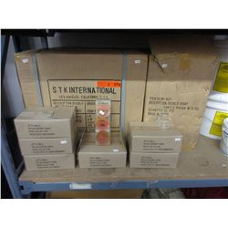 3 Cases of new candle holders & 5 boxes of candles
