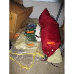 Used camping gear & tarps