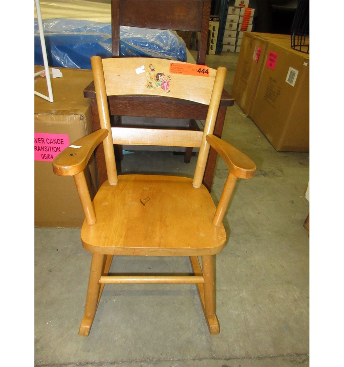1950s Children's maple rocking chair