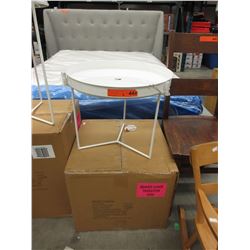 2 New "Beaver Canoe" tray top end tables