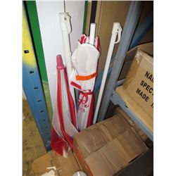 2 Coca-Cola patio umbrellas - used