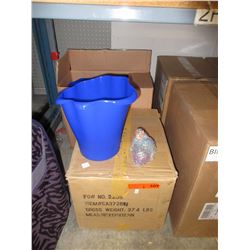 2 Cases of new waste baskets & tea light holders