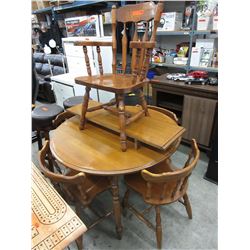 Vintage maple kitchen table & chairs