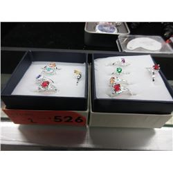 New - Ten assorted fashion rings