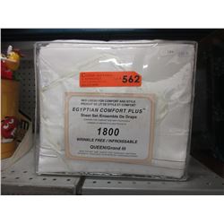 New - Queen size sheet set - Egyptian cotton