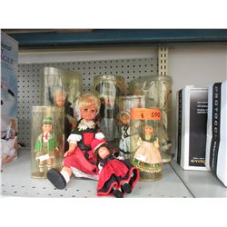 8 Collectible souvenir dolls