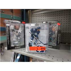 3 Hockey figurines in original packages