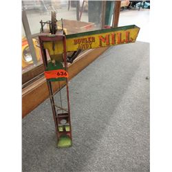 Vintage tin toy grain elevator