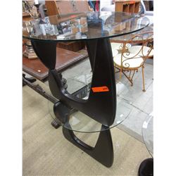 2 New glass top end tables