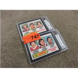 2 Graded 1977-78 O-Pee-Chee hockey cards