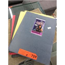 8 Booklets of assorted trading cards