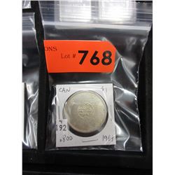 1964 Canadian Silver Dollar Coin
