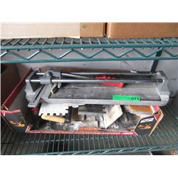 Used tile cutter & more