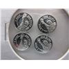 Image 1 : 4 Silver "Statue of Liberty" Rounds - 1 Gram each