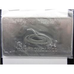 Titanium Australian Mint Bar - Brown Snake Motif
