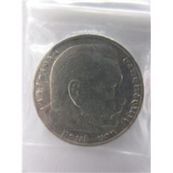 WWII Nazi German Eagle & Swastika Coin