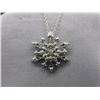Image 1 : Diamond Snowflake Slide Pendant & Chain