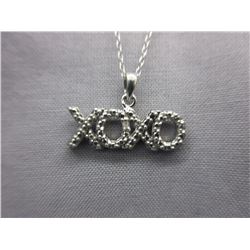 "XOXO" Design Pendant & Chain