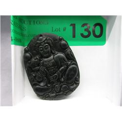 150 CT Carved Green Jade Buddha