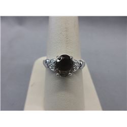 Oval Brown Topaz Cocktail Ring - Sterling Silver