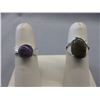 Image 1 : 2 Custom Made Silver Gemstone Rings
