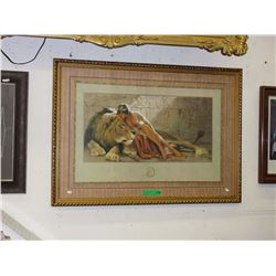 Framed Egyptian themed print