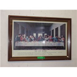 Framed print of "The Last Supper"