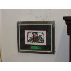 Richard Shorty framed print "Frog Copper Design"